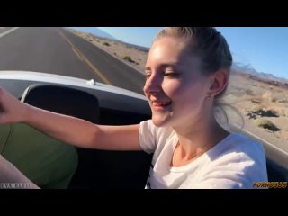 eva alfie travels through the wild nature of las vegas and blows a friend right in the car [porn, sex, porno, homemade, tiktok, video]