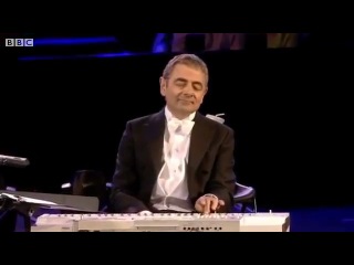 mr. bean at the opening ceremony of the london olympics) (comedian rowan atkinson)